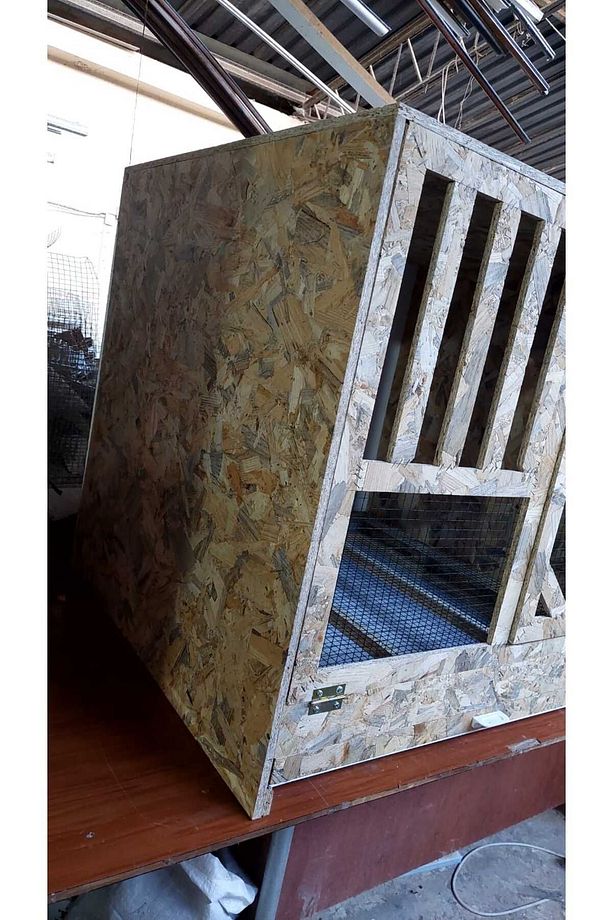 Hint Horozu Kafesi - Horoz Kafesi - Horoz Yetiştirme Kafesi 80x80x80 - 3