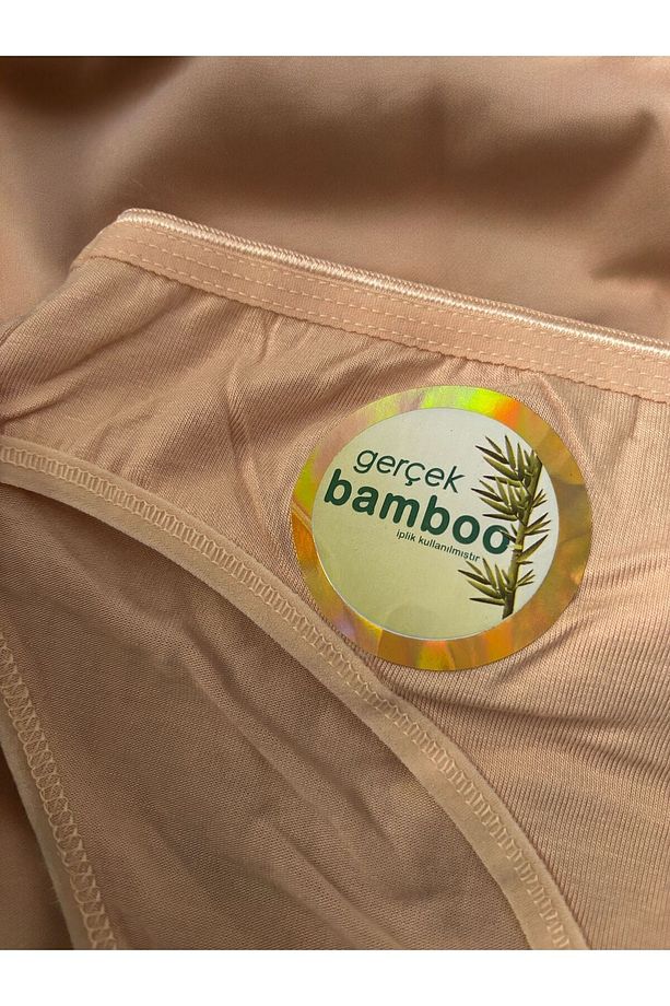 3’lü Papatya Gerçek Bambu Nefes Alan İz Yapmaz Yumuşak Doku Esnek Kilot Slip - 3