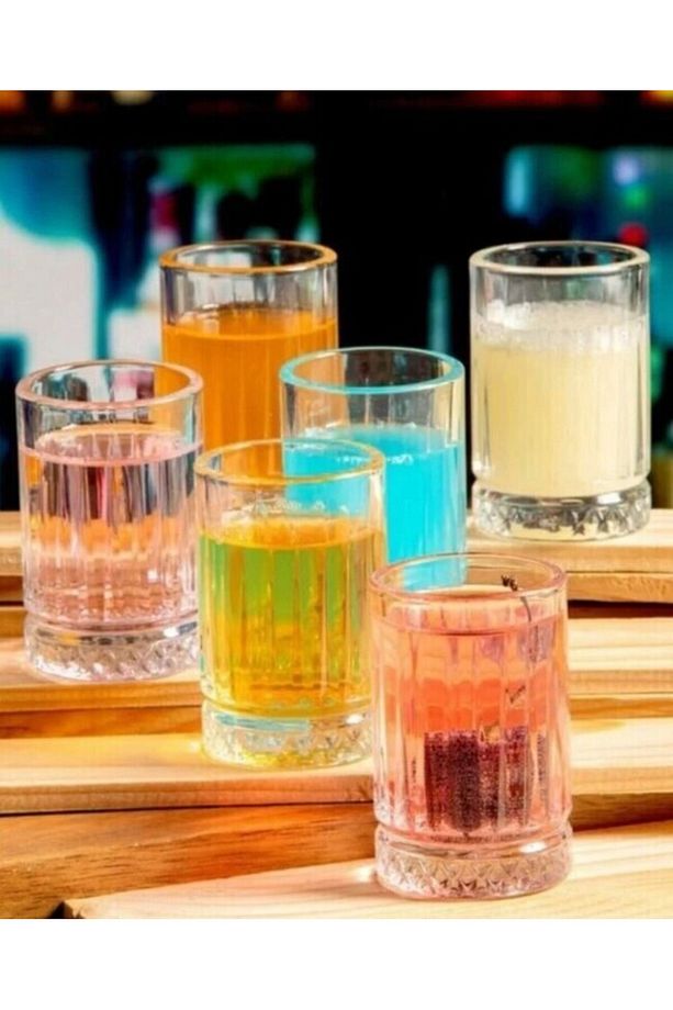 Elysia Bardak Takımı 18 Parça 6 Meşrubat 6 Su 6 Kahve Yanı Bardağı - 4