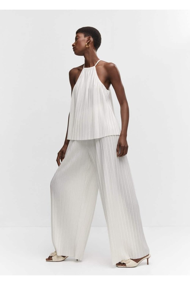 Pilili wideleg pantolon - 7