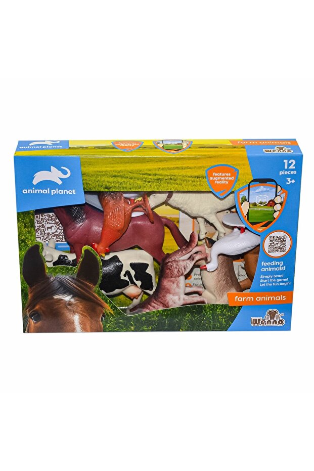 SH-D5904 Boxed 12 Pieces Farm Animals - Vardem Toy