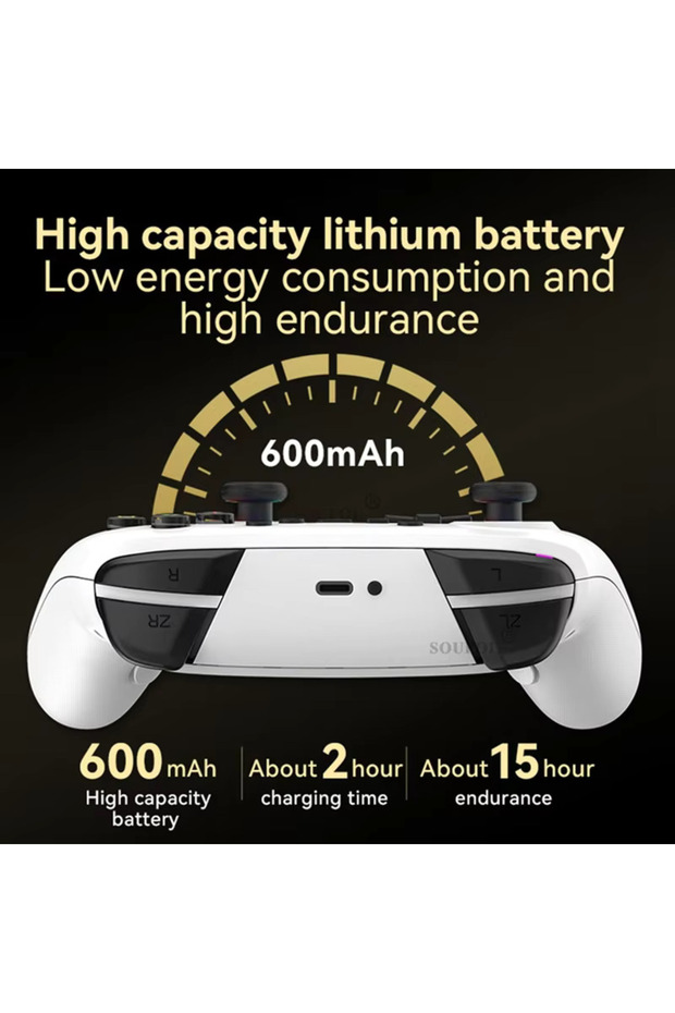 Kablosuz denetleyicisi için uyumlu Gamepad OLED/ IOS MFI/ Android Joystick - 3