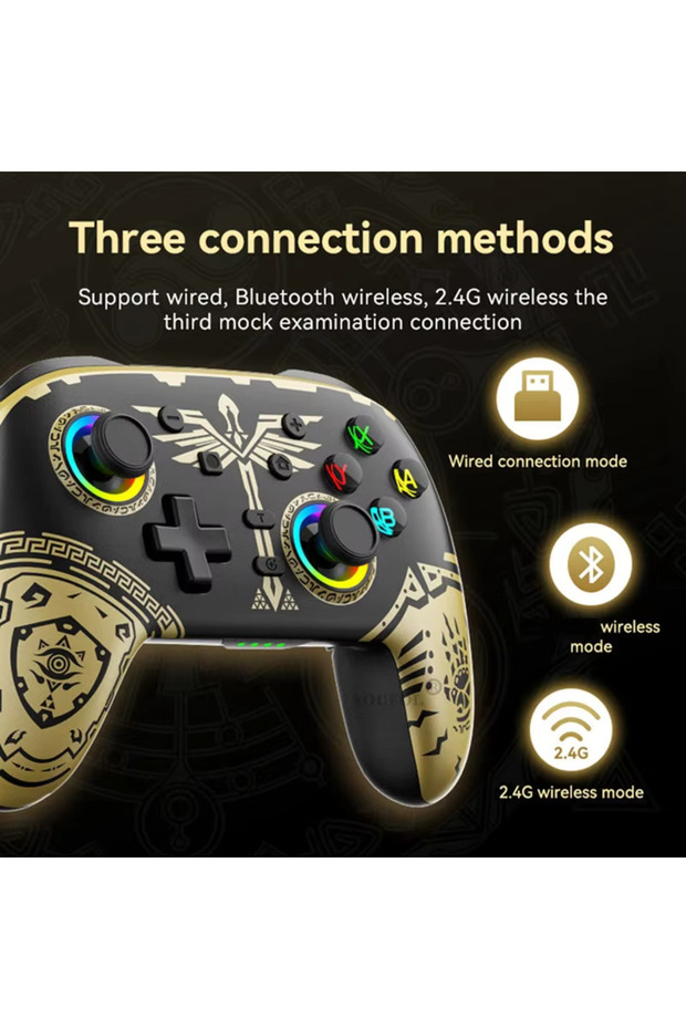 Kablosuz denetleyicisi için uyumlu Gamepad OLED/ IOS MFI/ Android Joystick - 2