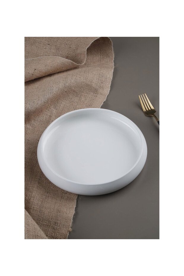 Bianco Perla Porselen Yuvarlak Tabak 4 Adet SCT-21-0223 - 1
