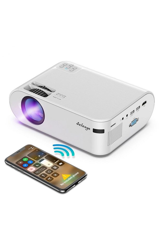 P62 Full HD Mini Projeksiyon Cihazı Ev Sinaması Wifi & Ios & Android Cep Tel Yansıtma Cihazı - 6