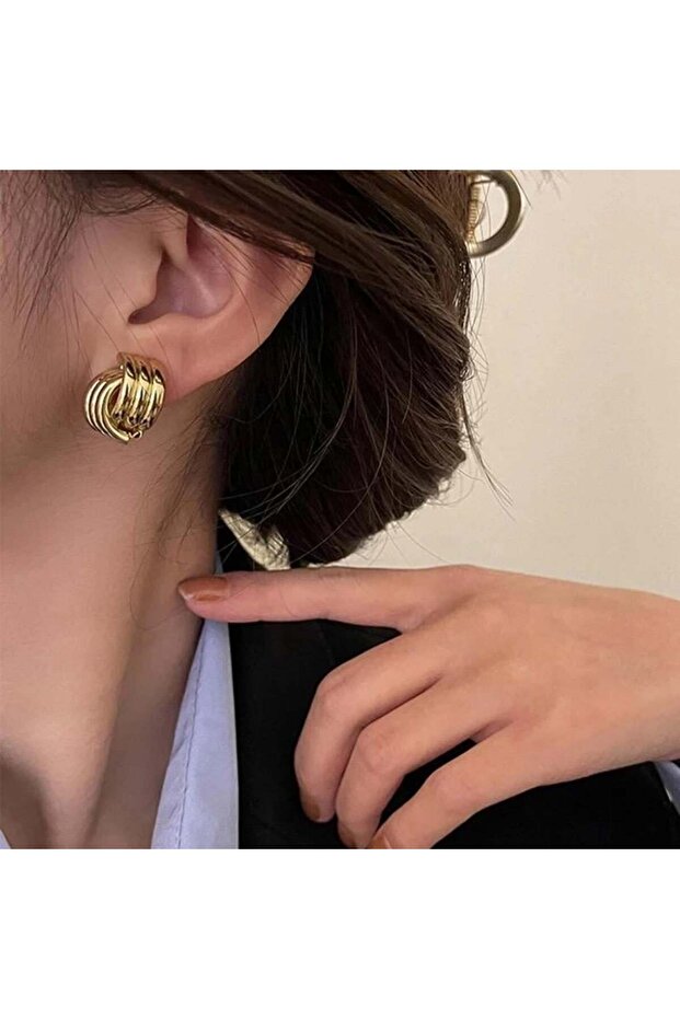 Çelik Sarmal Küpe - 2