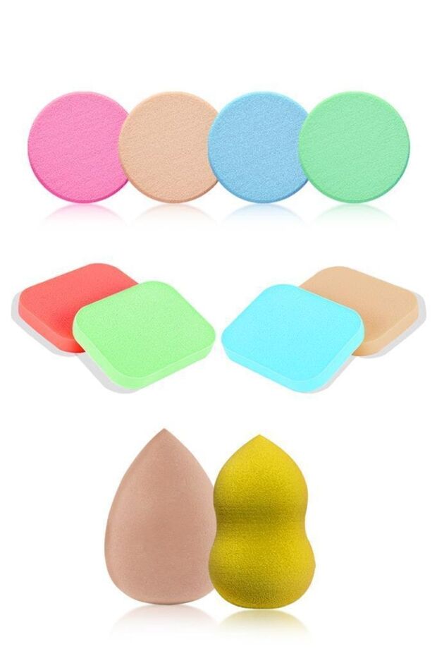 10-Piece Makeup Sponge Set - Multi-Purpose - 1