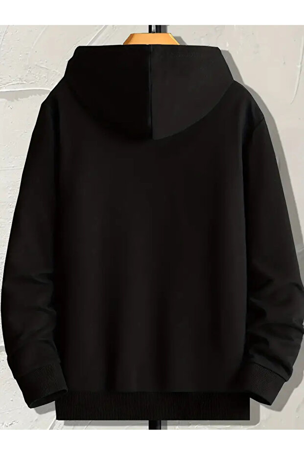 سويت شيرت بغطاء للرأس بتصميم قطة - موديل 65 - 2