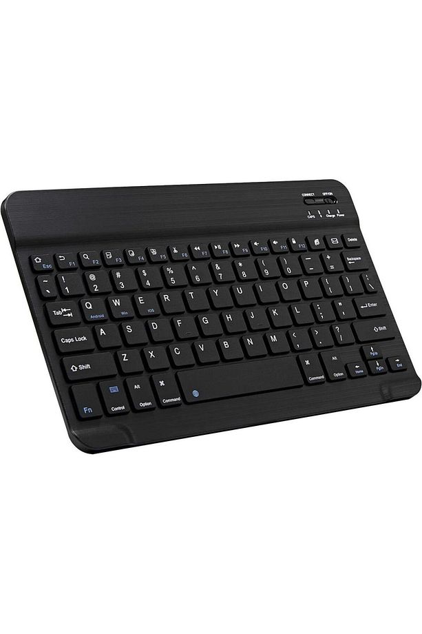 Huawei Mediapad T3 7" Uyumlu Kablosuz Bluetooth Şarj Edilebilir Klavye - Siyah - 1