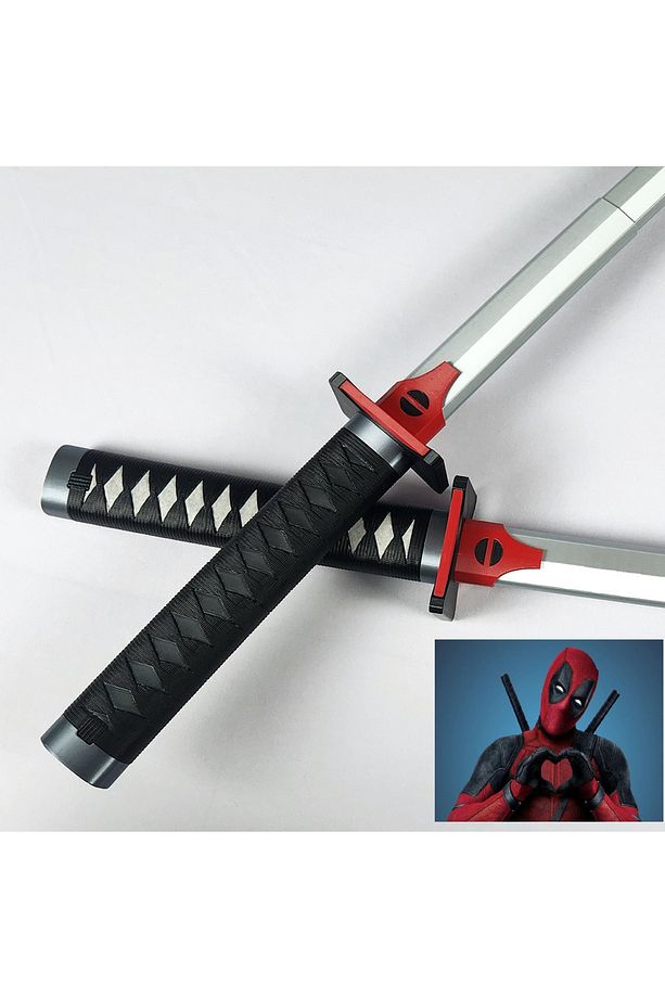 Deadpool 's Katana s  Hareketli Açılır Kapanır Katana (2 adet) - 1