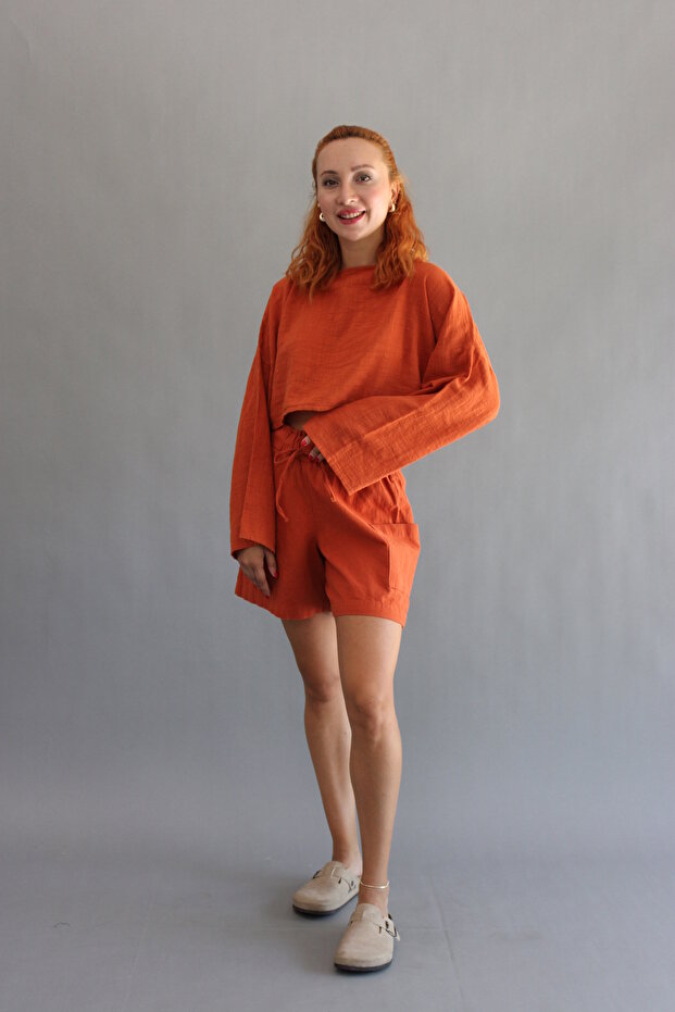 KETEN KAPÜŞONLU SWEET - 1