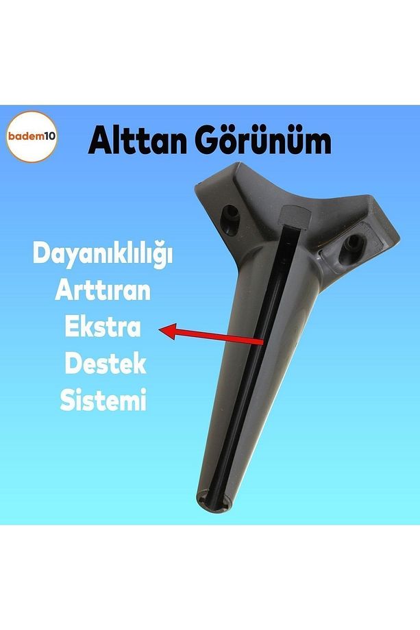 Aspen Lüks Mobilya Kanepe Koltuk Tv Ünitesi Konsol Yükseltici Ayağı Ayakları 24 Cm Siyah Ayak - 3
