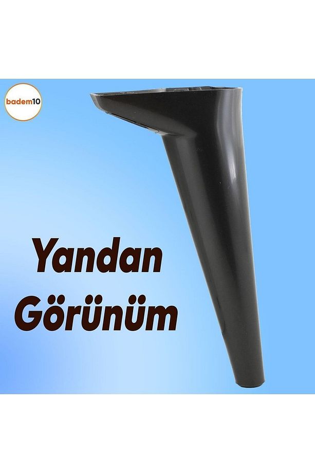 Aspen Lüks Mobilya Kanepe Koltuk Tv Ünitesi Konsol Yükseltici Ayağı Ayakları 24 Cm Siyah Ayak - 5