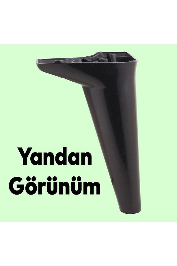 Aspen Lüks Mobilya Kanepe Koltuk Tv Ünitesi Konsol Yükseltici Ayağı Ayakları 18 Cm Siyah Ayak - 5