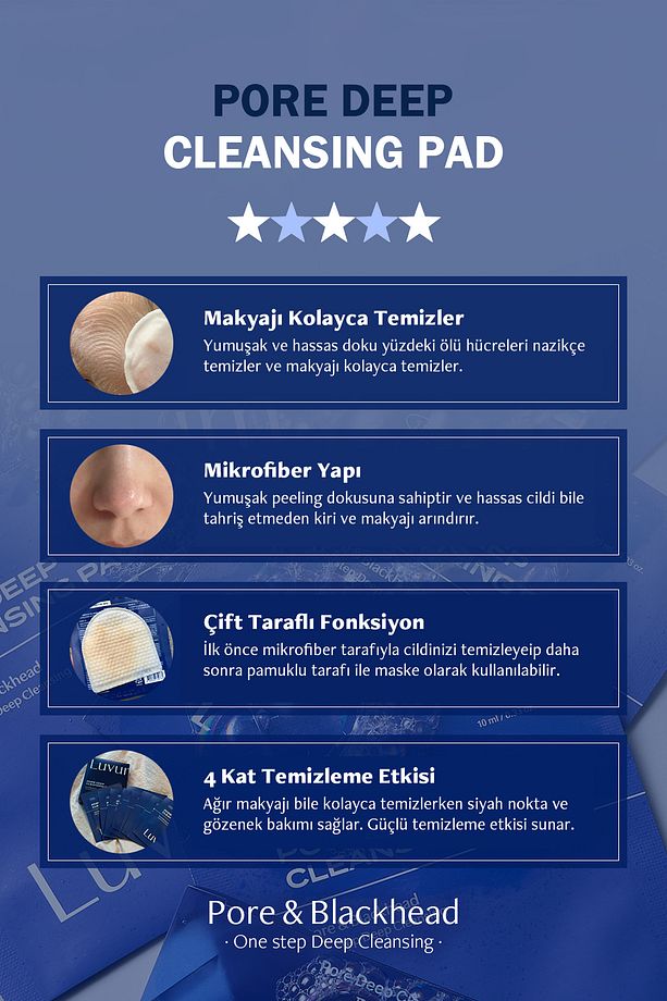 Siyah Nokta Ve Gözenek Temizleme Pedi Pore Deep Cleansing Pad 1 Adet - 4