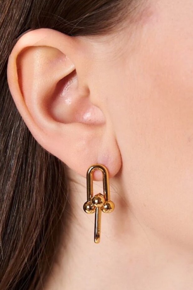 Dangle Intertwining Design Earrings - 2