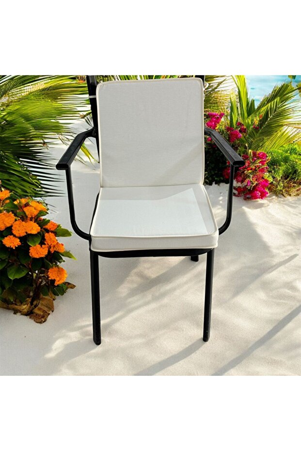 40*80 Krem Sırtlı Sandalye Minderi - 1