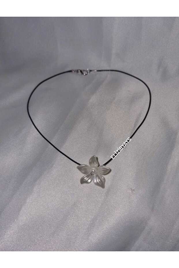 Hardcover Flower Korean String Necklace / Choker Y2K