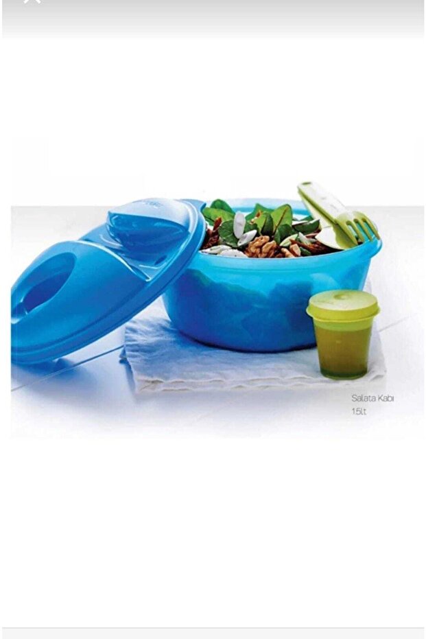 حاوية سلطة مع صلصة 1.5 لتر - 1