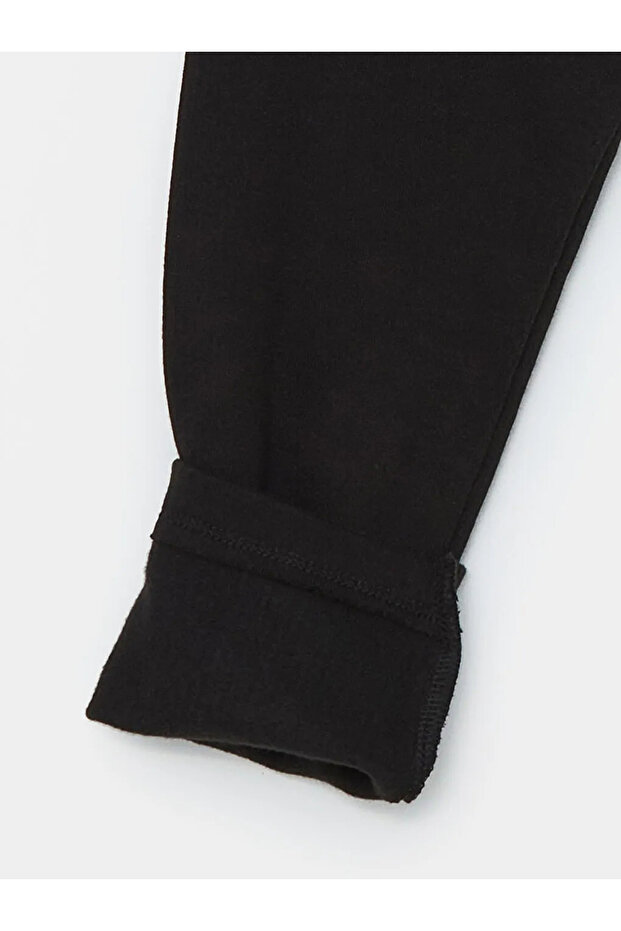 Yeni Siyah Beli Lastikli Basic Kız Çocuk İçlik - 3