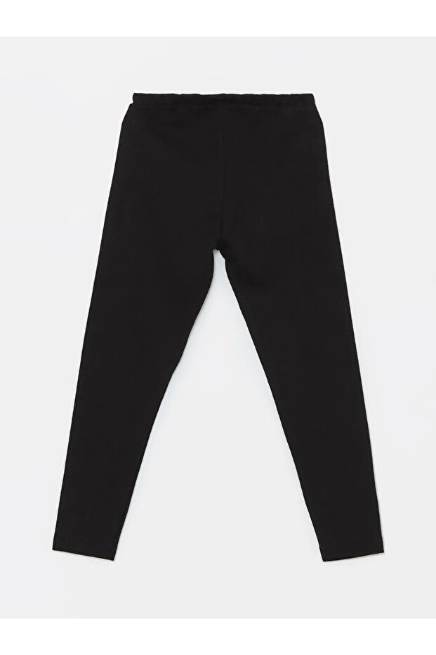 Yeni Siyah Beli Lastikli Basic Kız Çocuk İçlik - 2