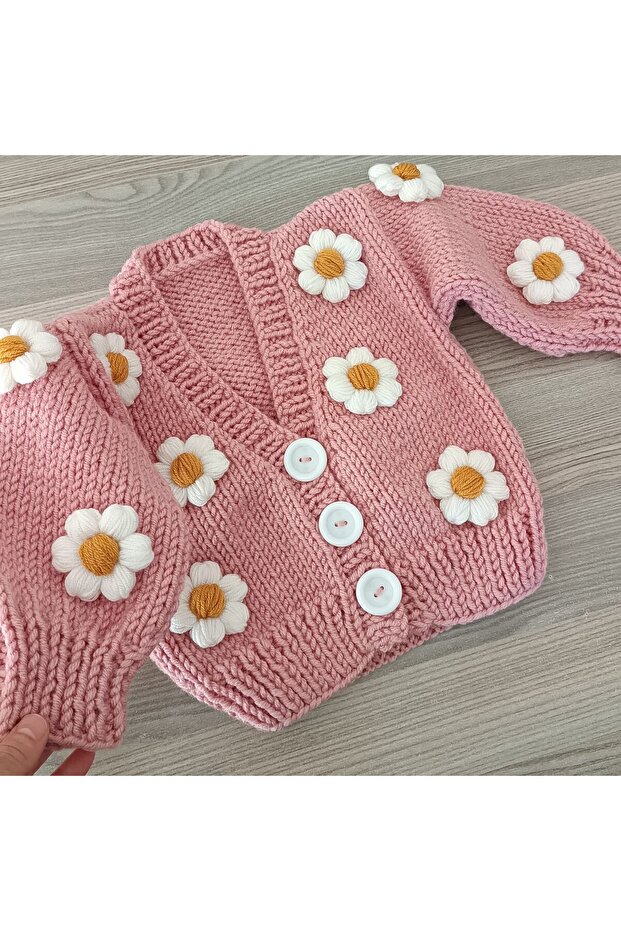 1/2 Year Old Hand Knitted Cardigan