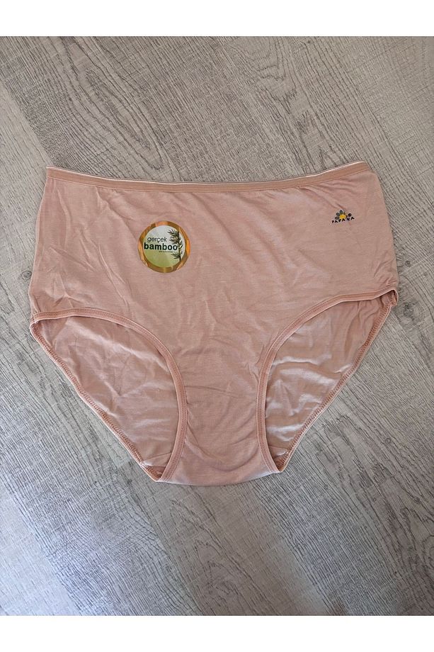 Yüksek Bel Gerçek Bambu Nefes Alan İz Yapmaz Yumuşak Doku Esnek Kilot Slip - 3