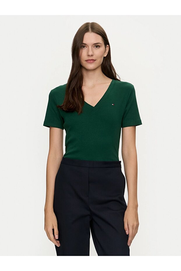 V Yaka Slim Fit Tshirt - 3