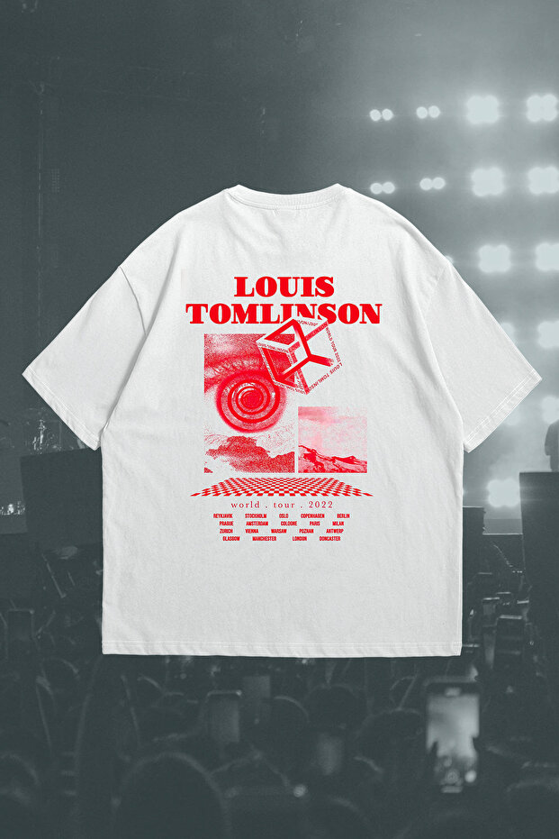 Louis Tomlinson Faith İn the Future Wt Front and Back Printed Unisex Oversize T-Shirt