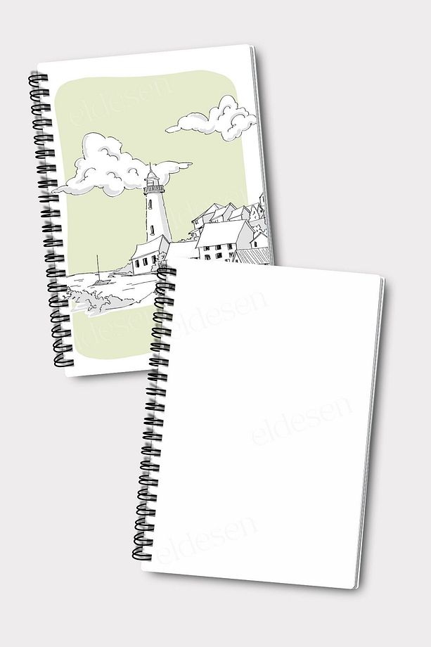 2'li Çizgisiz Defter Seti, A5 Boyutunda 50 Yaprak 100 Sayfa 2'li Set - 3