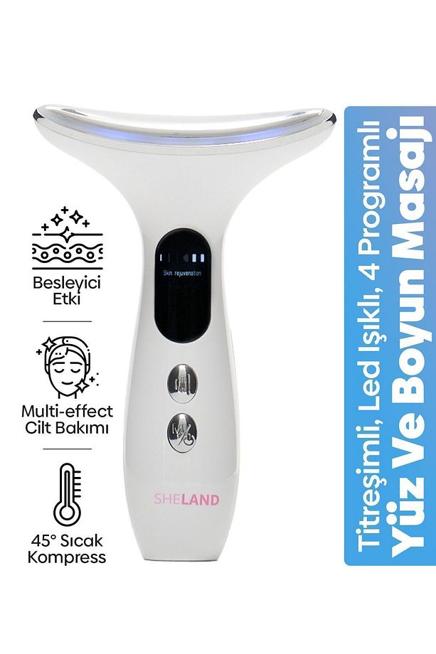 Pro 4 Programlı Led Ekranlı Yüz Ve Boyun Kırışıklık Karşıtı Ve Giderici Ems Güzellik Cihazı - 1
