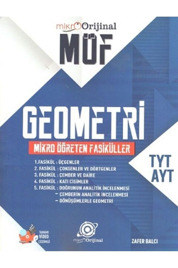 Orijinal Mikro TYT AYT Geometri MÖF Mikro Öğreten Fasiküller Set - 1