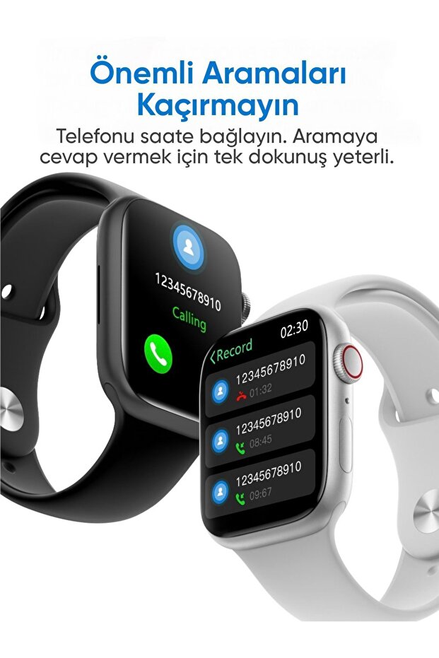 Watch 9 Pro Plus 2GB Hafızalı Android ve İphone Uyumlu Pembe (Rose-Gold) Akıllı Saat - 6