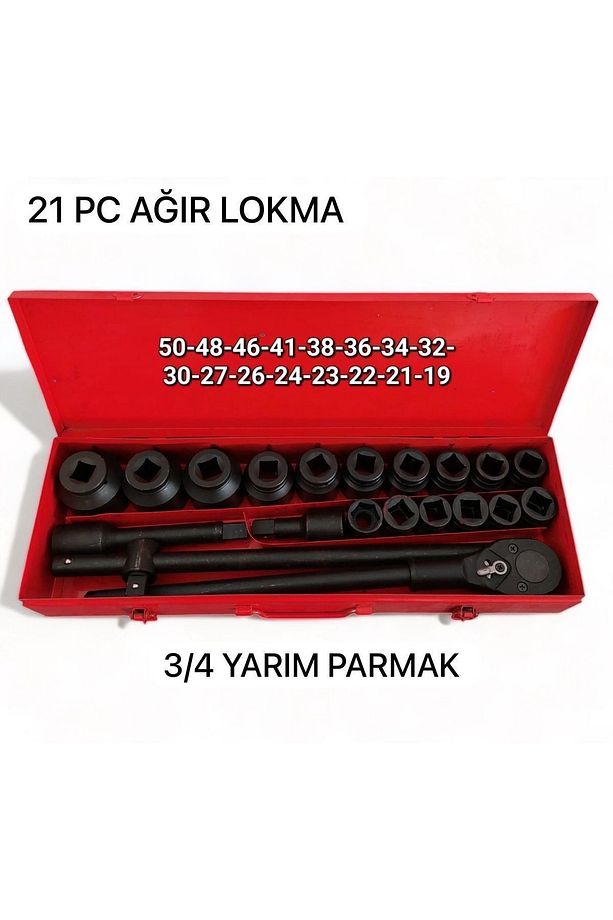 21 PARÇA AĞIR LOKMA TAKIMI 3/4 YARIM PARMAK - 1
