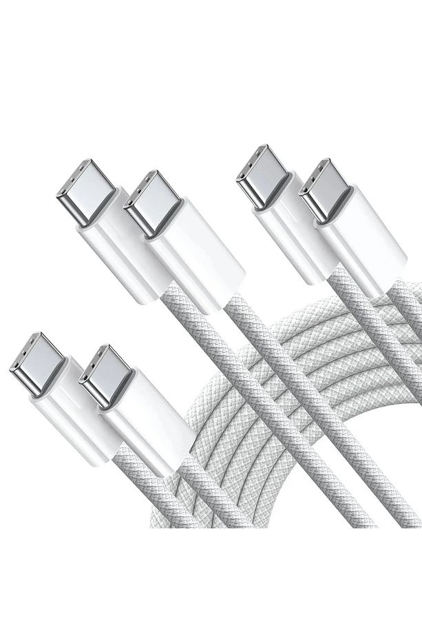 Apple Ipad Iphone 15/16 Plus/16 Pro Max Uyumlu 60w Hızlı Şarj Kablosu Örgü Usb-c Type-c Pd Kablo - 5