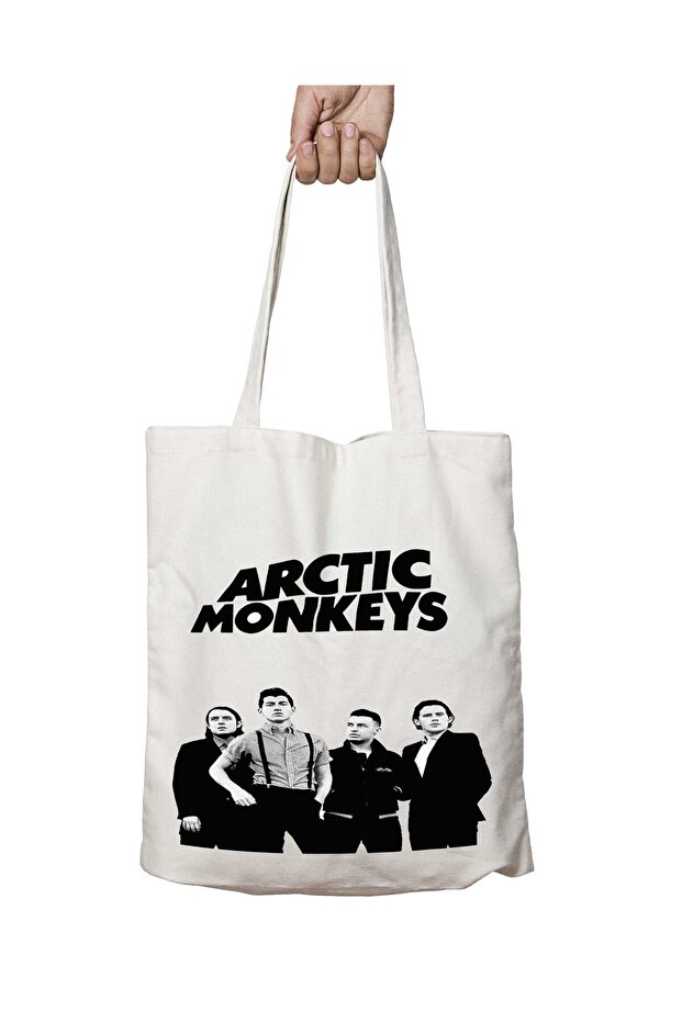 Arctic Monkeys Two Sides Permanent Washable School Beach Shoulder Cloth Bag