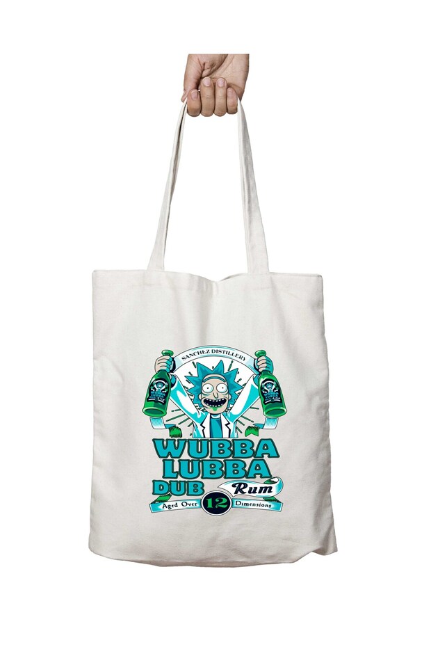 14 Ram Wubba Lubba Drink Drunk on Both Sides Permanent Washable School Beach Shoulder Tote Bag