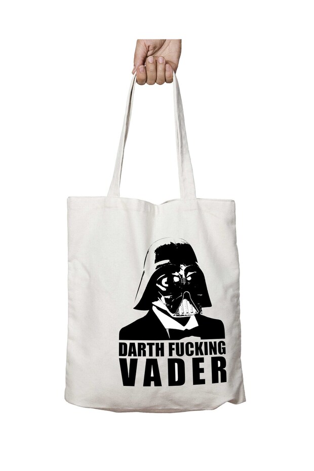 Darth Fucking Vader Two Sides Permanent Washable School Beach Shoulder Cloth Bag