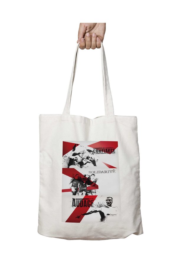 Adf Rugby Two Sides Permanent Washable School Beach Shoulder Cloth Bag