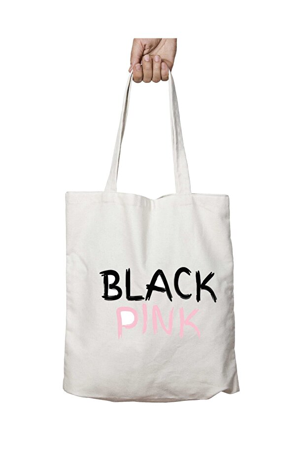 Blackpink Black Pink Two Sides Permanent Washable School Beach Shoulder Tote Bag