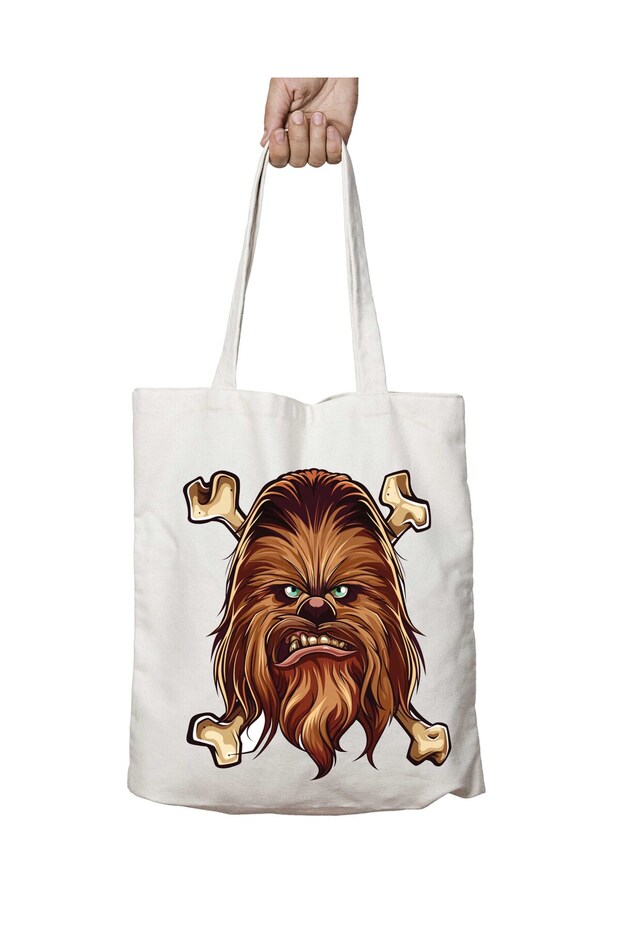 Chewbacca Star Wars Two Sides Permanent Washable School Beach Shoulder Tote Bag