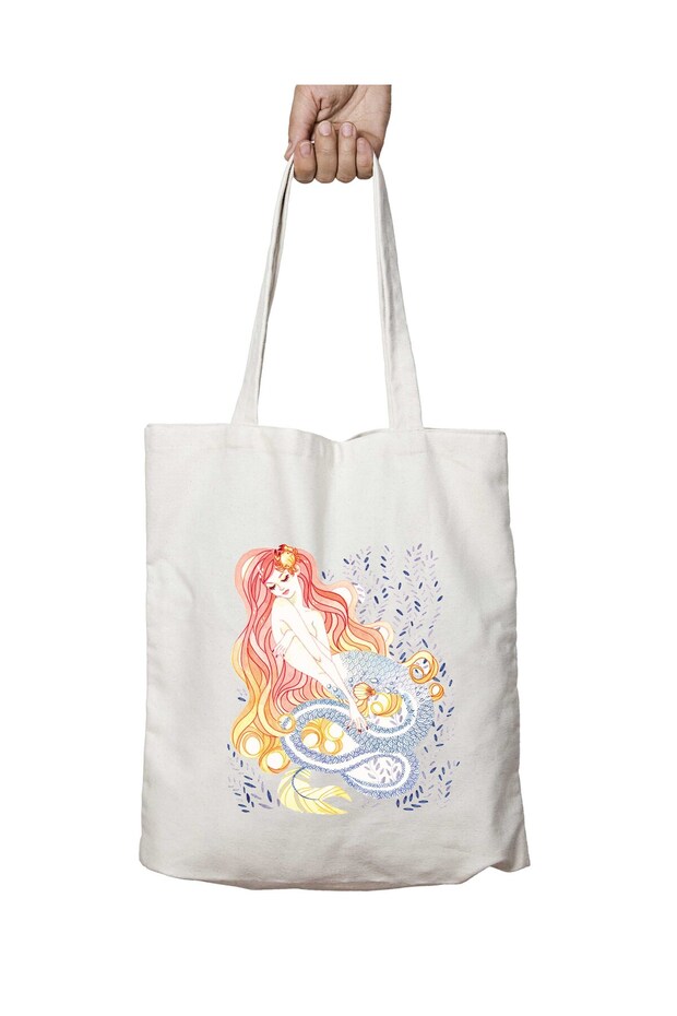 Mermaid - Two Sides Lasting and Washable Shoulder Tote Bag