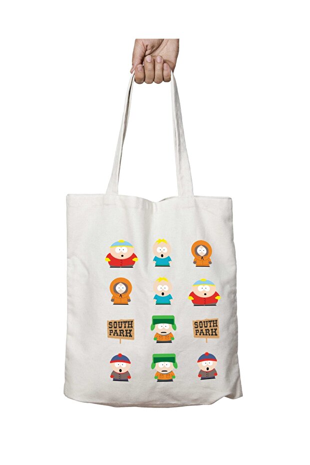 South Park Characters Two Sides Washable School Beach Shoulder Cloth Bag
