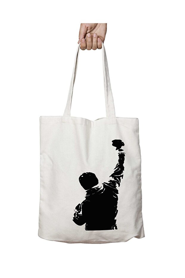 Rocky Balboa Apollo Creed Two Sides Washable School Beach Shoulder Cloth Bag