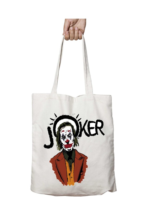 Joker Headphones Two Sides Durable Washable School Beach Shoulder Cloth Bag