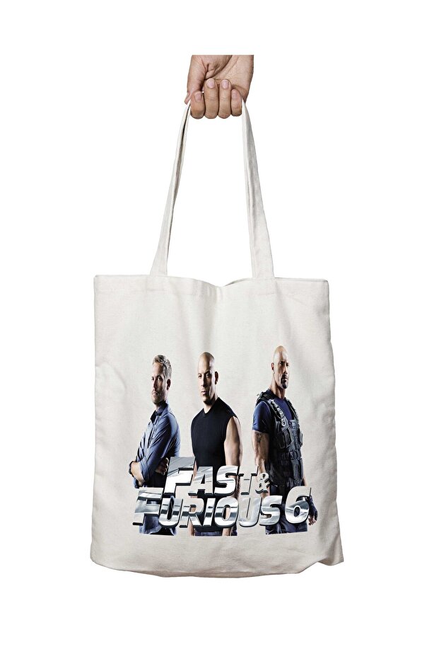 Fast and Furious Fast Furious Two Sides Washable School Beach Shoulder Cloth Bag