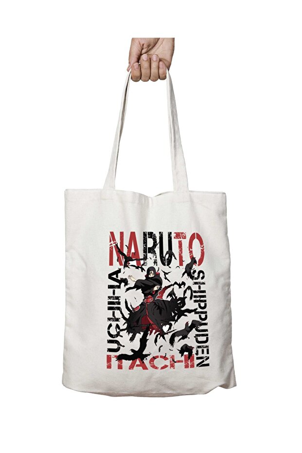 Naruto Itachı Uchıha - حقيبة كتف ثابتة وقابلة للغسل على الجانبين