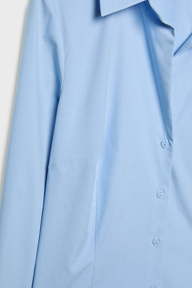 Vücuda oturan basic gömlek - 7