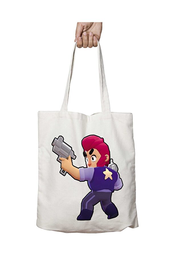 Brawl Stars Skins Colt Two Sides Permanent Washable School Beach Shoulder Tote Bag