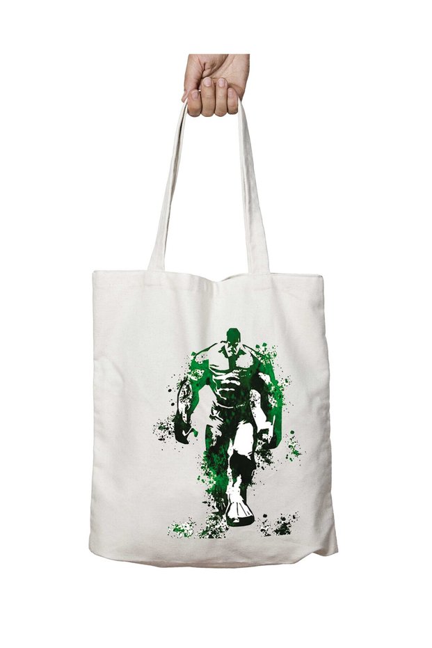 Hulk Two Sides Two Sides Permanent Washable School Beach Shoulder Tote Bag